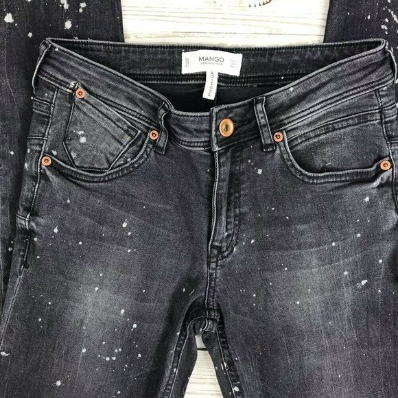 MANGO Denim + Tee Paint Splatter Skinny Jeans - Picture 5 of 8